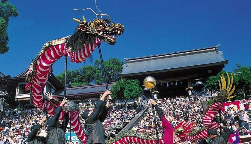 Hình ảnh Múa Rồng tại Lễ Hội Nagasaki