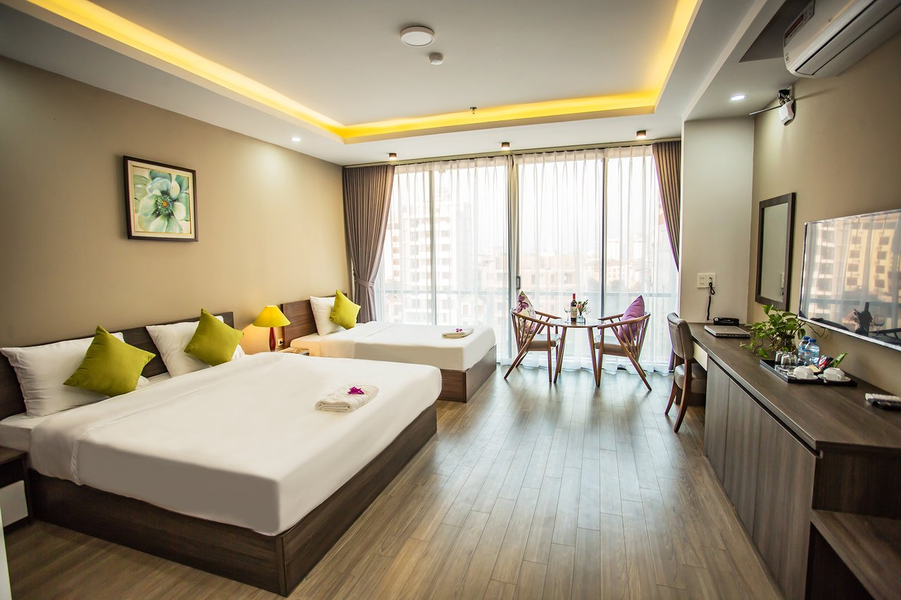 Phòng nghỉ đầy đủ tiện nghi của Hana 1 Apartment & Hotel Bac Ninh 