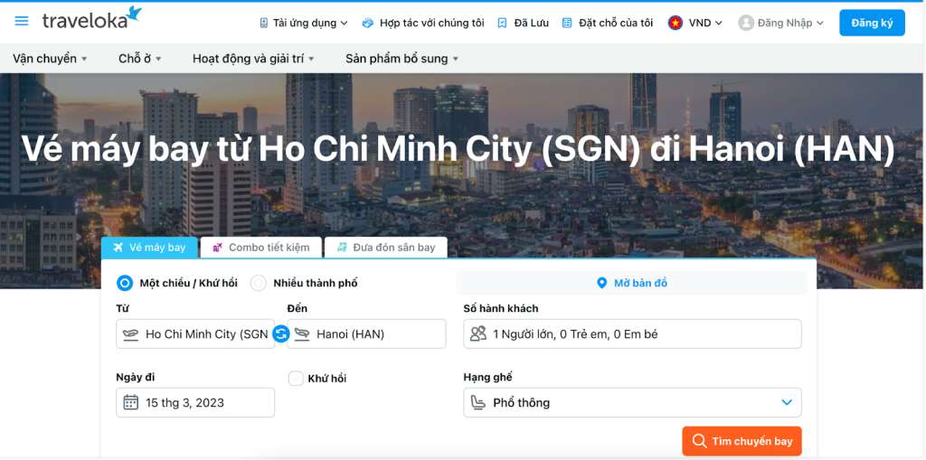 Đặt vé máy bay Sài Gòn Hà Nội tại So Sánh Tour 