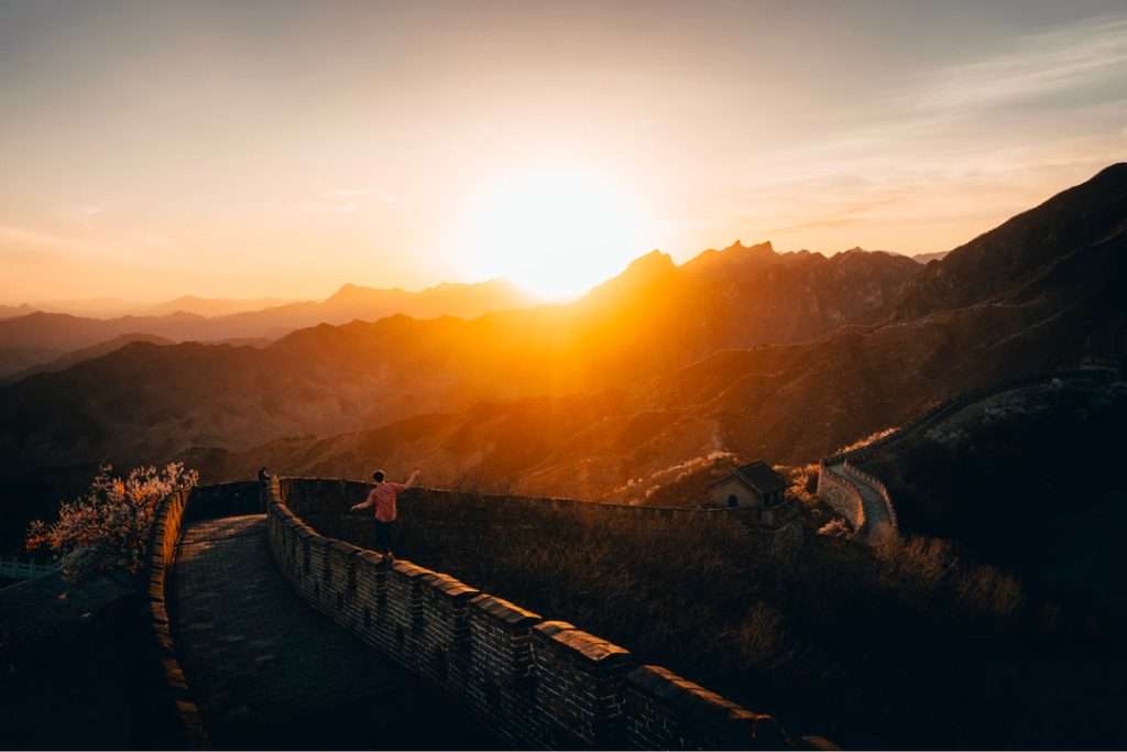 Hoàng hôn ở Bát Đạt Lĩnh