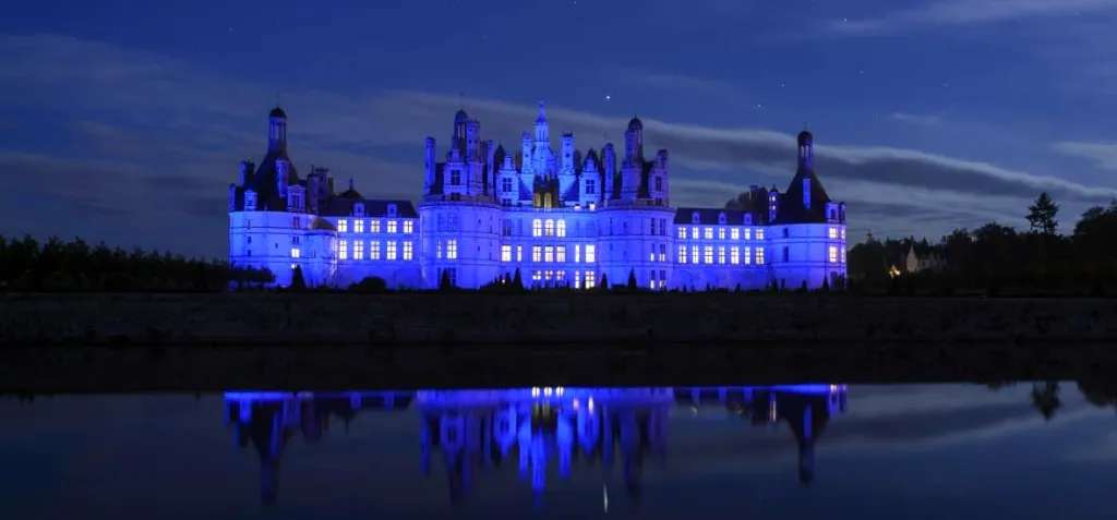 Hiệu ứng ánh sáng đặc biệt của lâu đài Chateau de Chambord