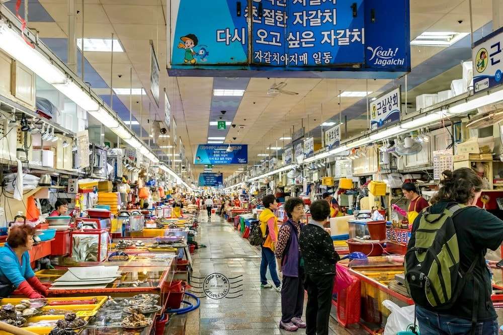 chợ cá ở Busan