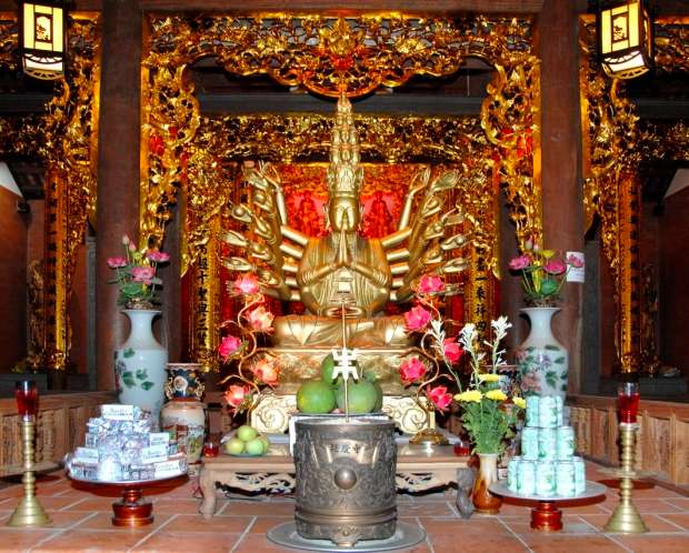 Chùa có lượng tượng thờ bằng đồng nhiều nhất Việt Nam 