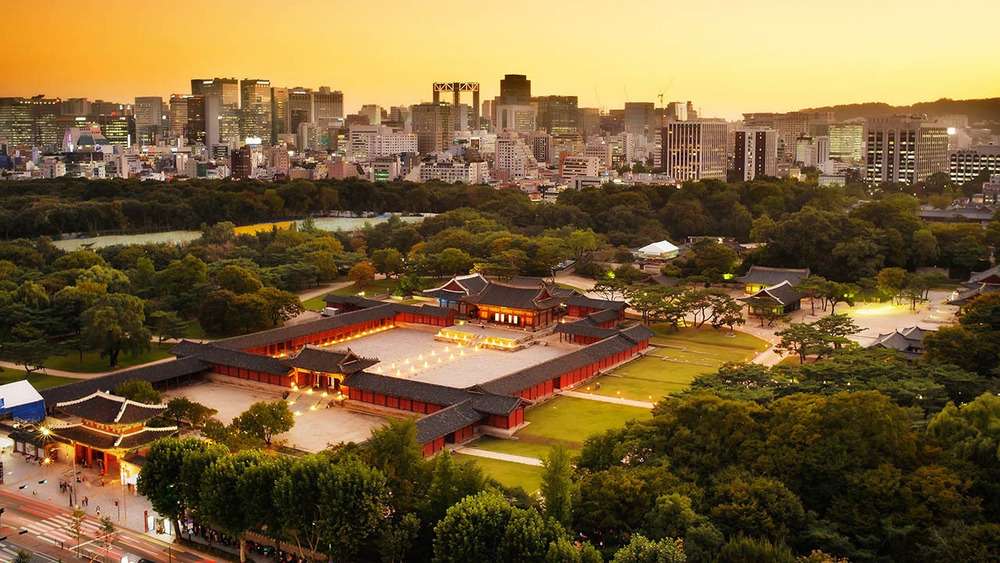 Changdeokgung nhìn từ trên cao