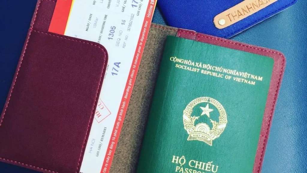 Hình ảnh mẫu của visa cấp cho công dân Việt Nam @luatacc