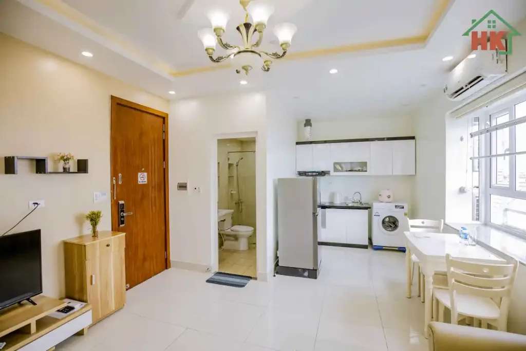 Đầy đủ tiện nghi khi thuê phòng tại HK Apartment & Hotel