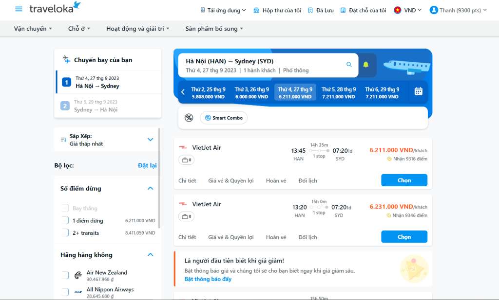 Du lịch Úc bao nhiêu tiền? Giá vé máy bay đi Nội Bài - Sydney