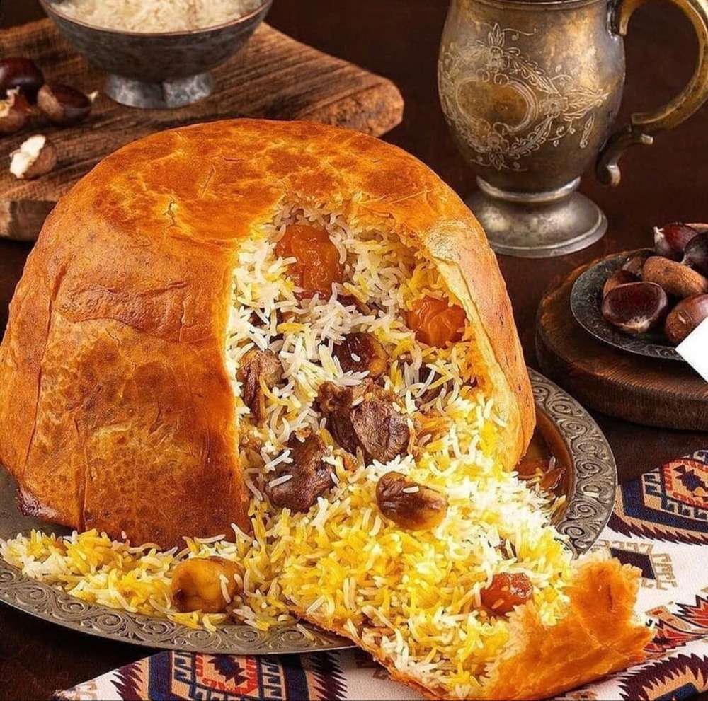 Shah Plov là món ăn không thể bỏ qua khi đi du lịch Azerbaijan @Pinterest