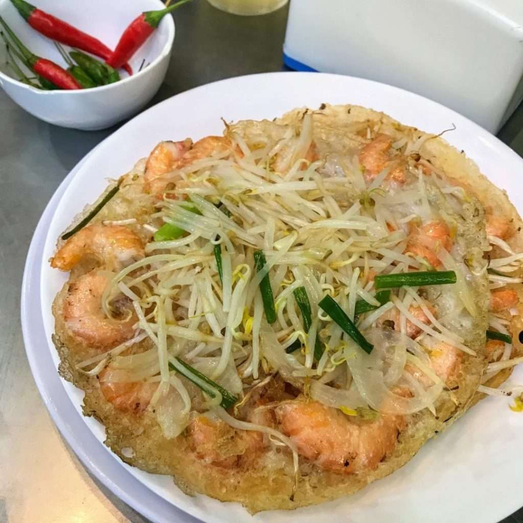 Bánh xèo tôm nhảy