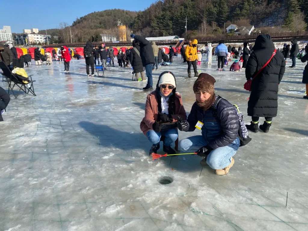 Năm 2007, lễ hội câu cá hồi trên băng Hàn Quốc tại  Pyeongchang lần đầu tiên được tổ chức