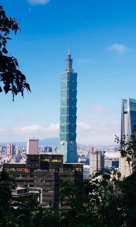 Taipei 101 - biểu tượng của Đài Bắc nhìn từ Núi Voi 