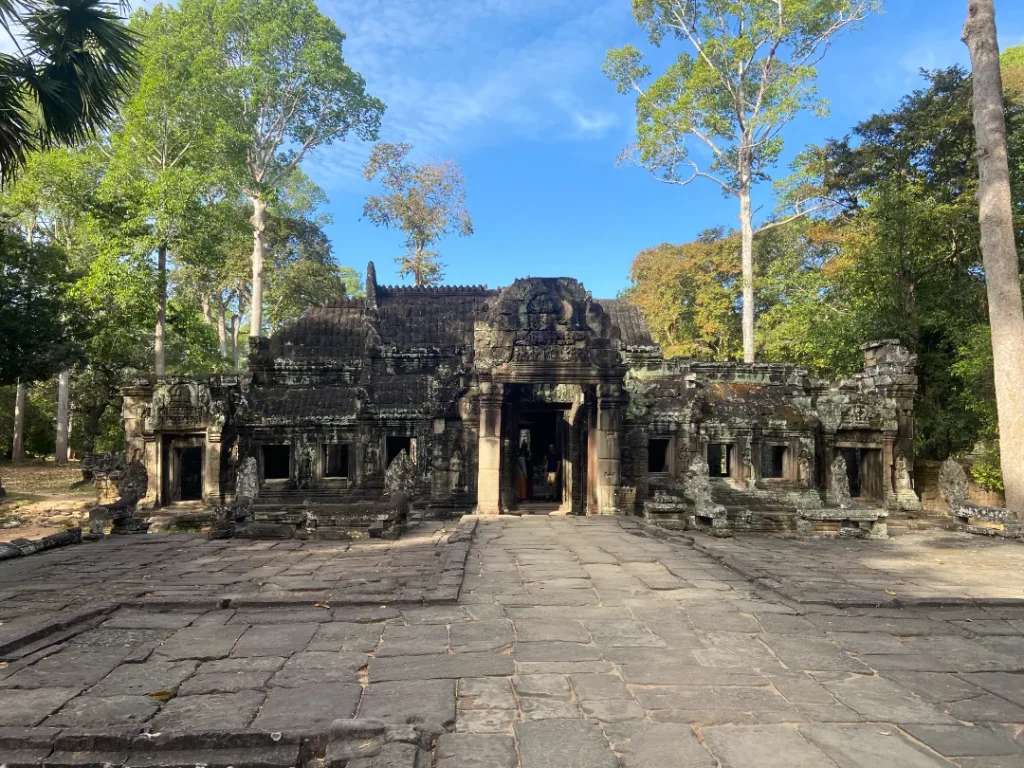 Không khí tĩnh lặng ở đền ở Angkor Banteay Kdei 