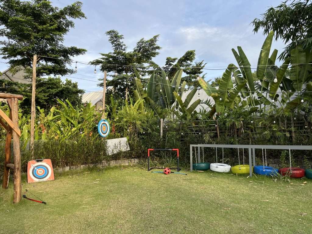 camping hồ trị an