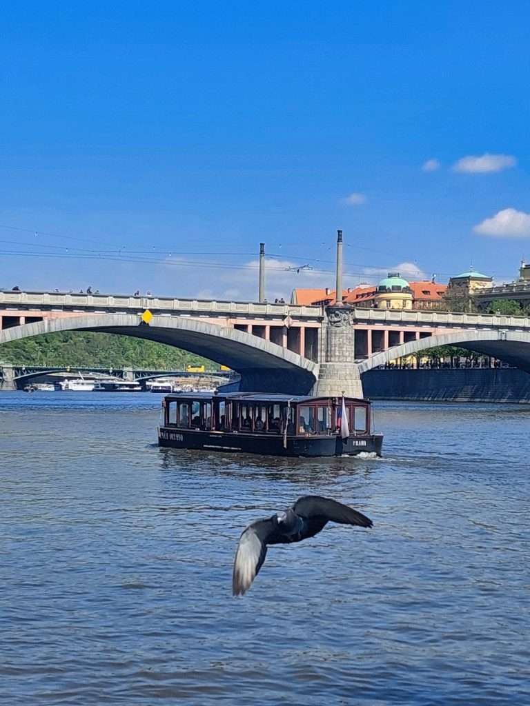 5. Cầu Sec (Czech Bridge) xa xa phía sau cầu Manes.