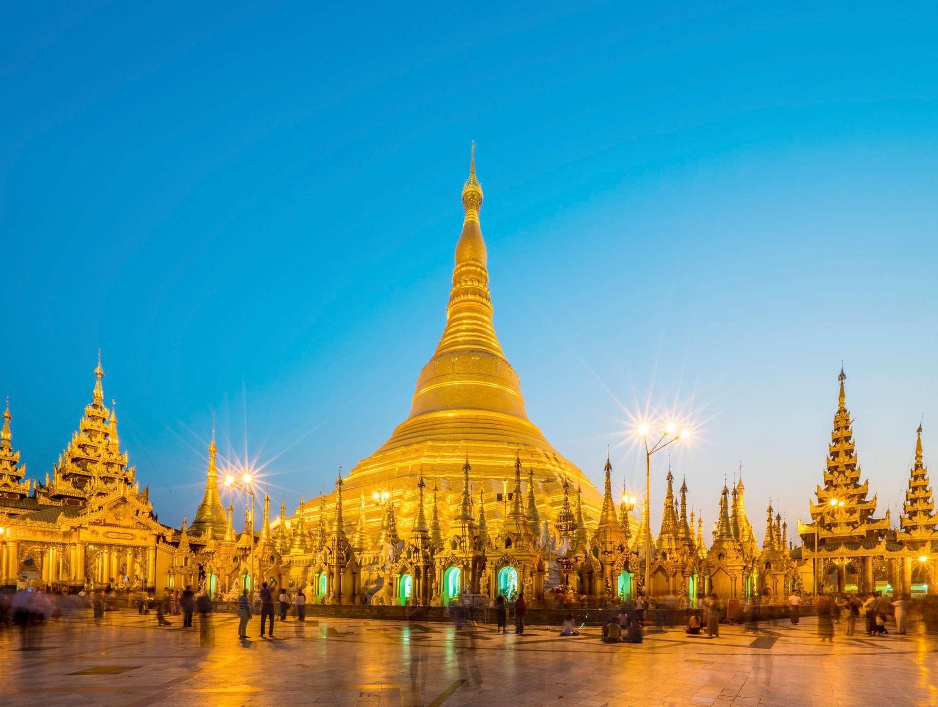 Chùa Swedagon du lịch Yangon Myanmar