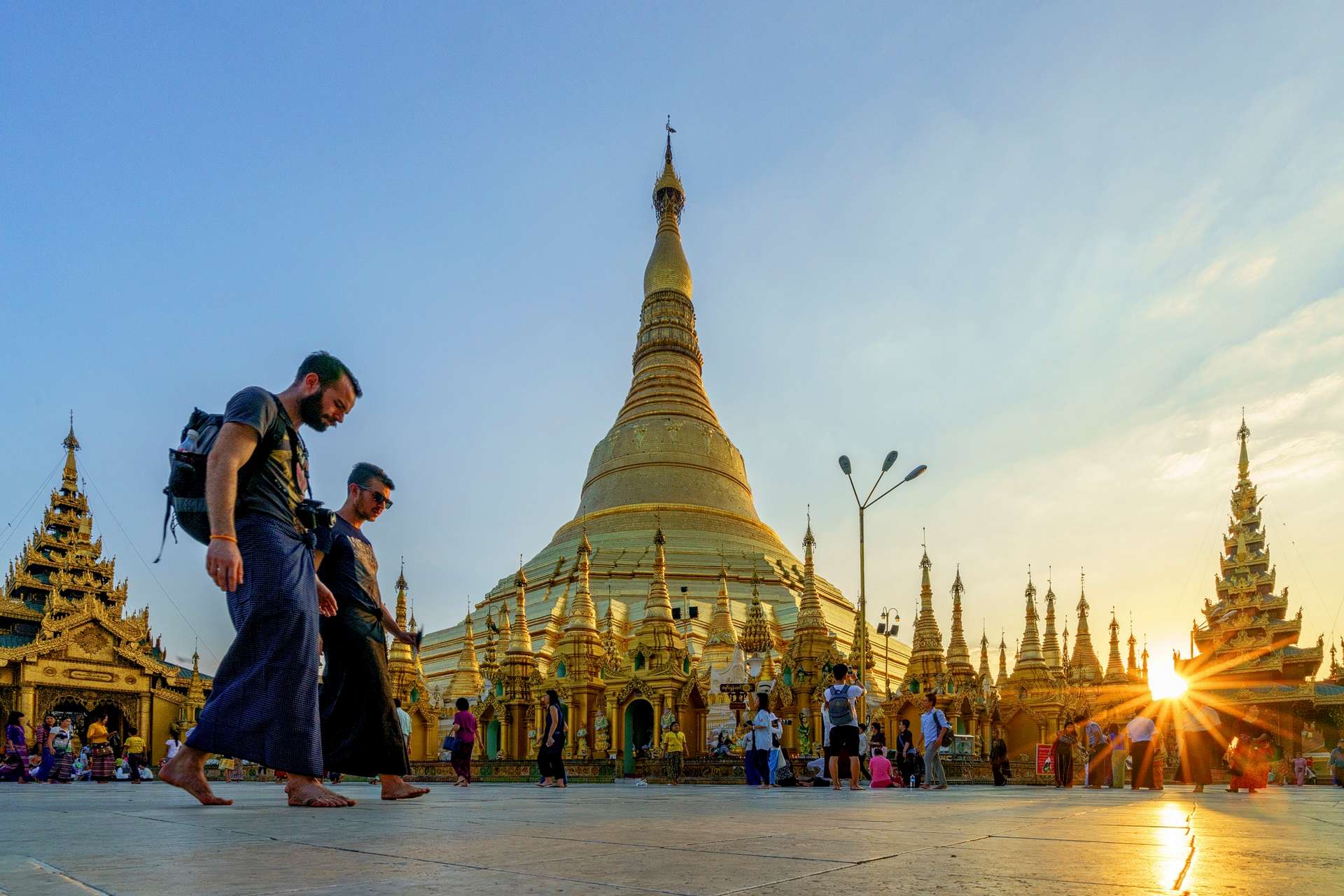 Chùa Swedagon du lịch Yangon Myanmar