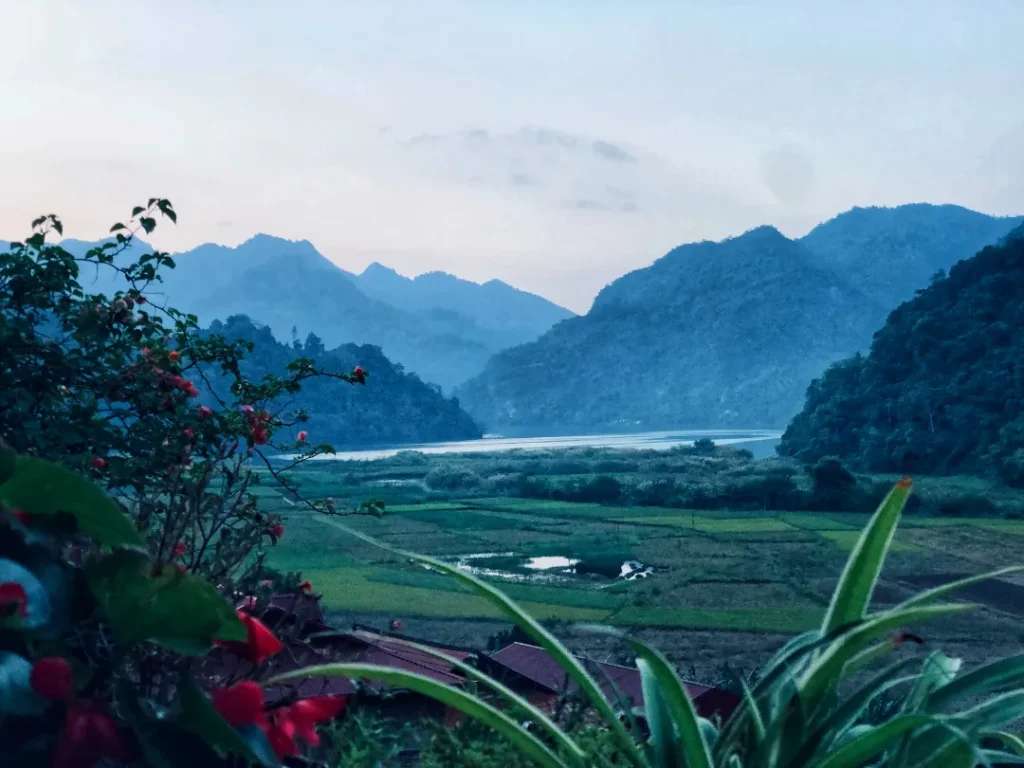 Tầm nhìn từ homestay Ba Be Lake View về hồ Ba Bể 