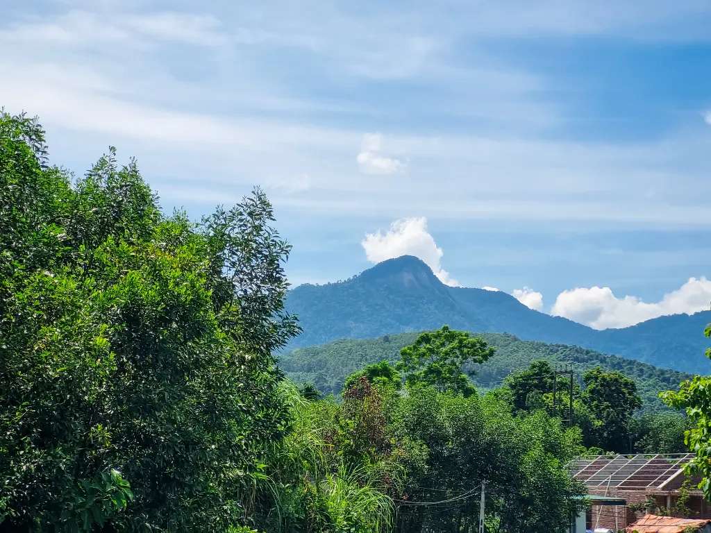 Một đỉnh núi trong khu bảo tồn thiên nhiên Pù Hoạt