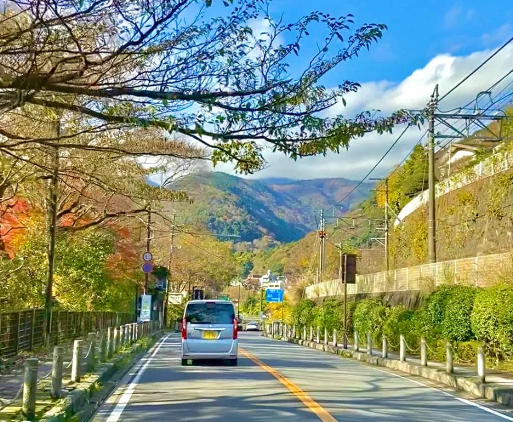 Khung cảnh tuyệt đẹp trên đường về khách sạn Indigo Hakone Gora