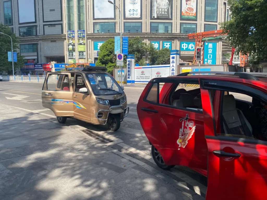 Xe taxi là phương tiện phổ biến tại Trùng Khánh