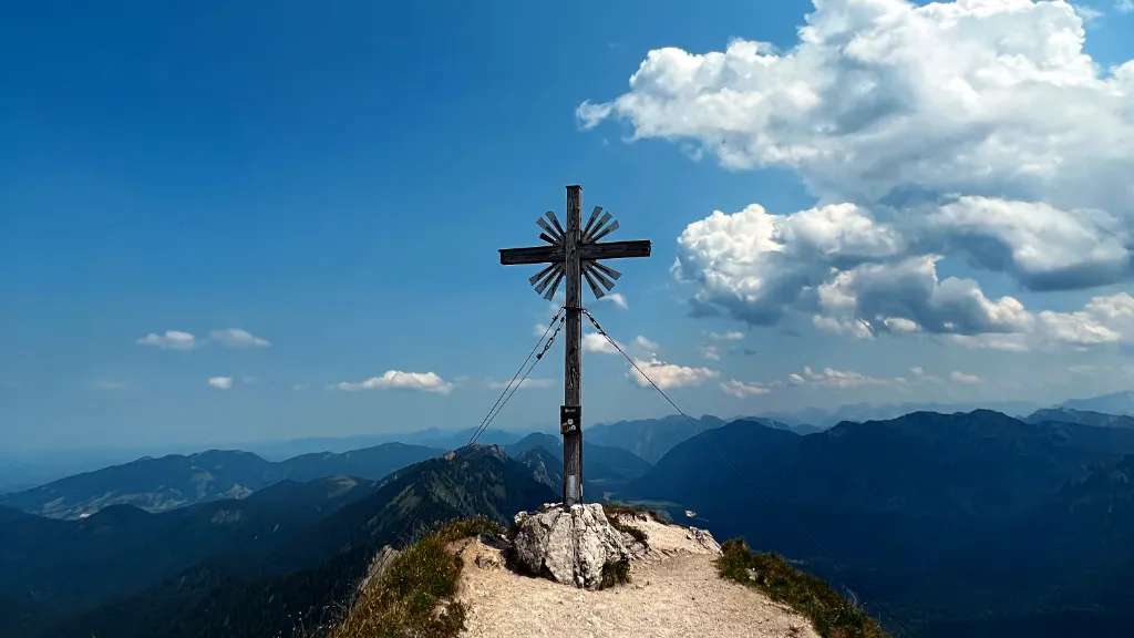 Cột mốc chinh phục Klammspitze - trekking Klammspitze - Đức