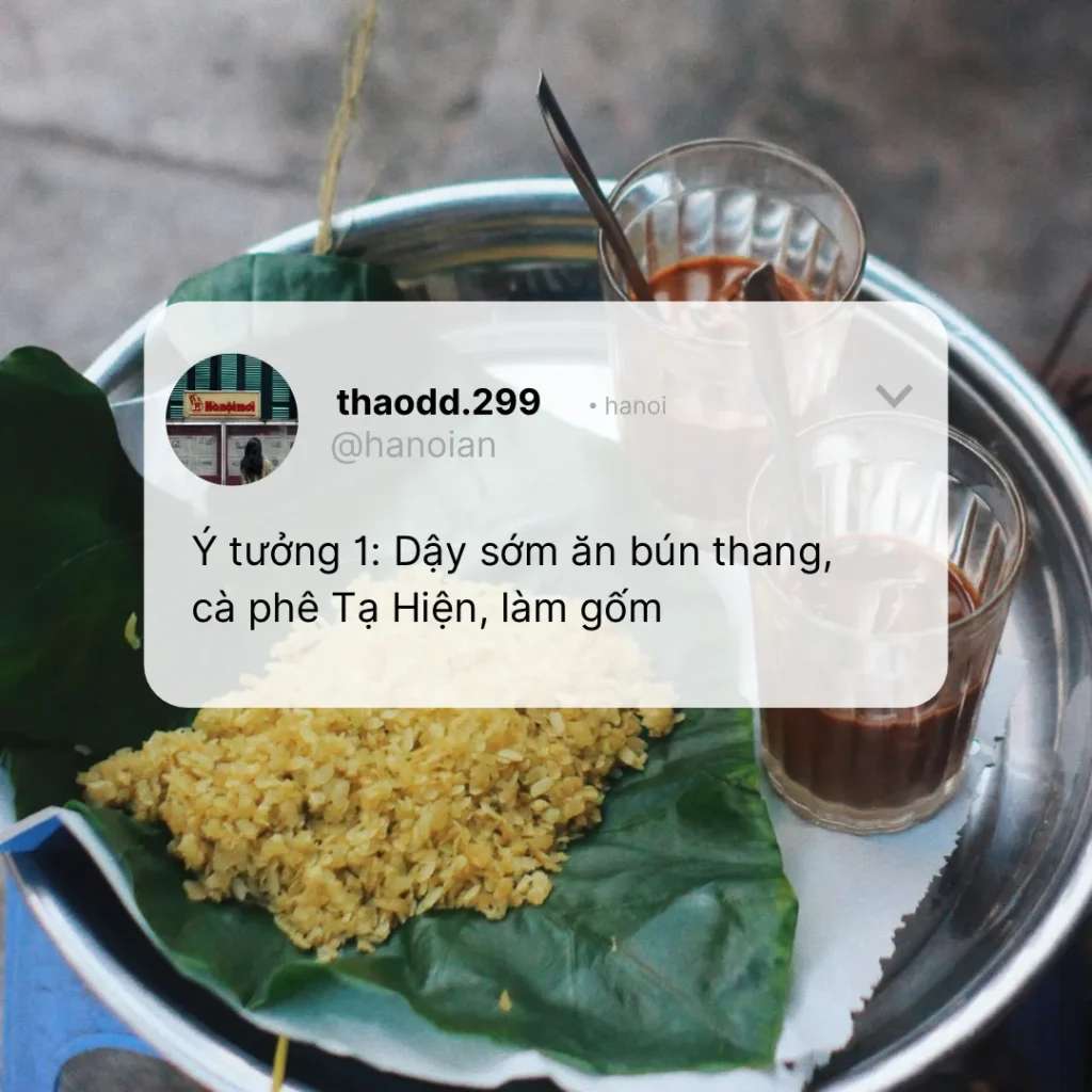 Ý tưởng 1 - Ý tưởng hẹn hò vào mua thu Hà Nội