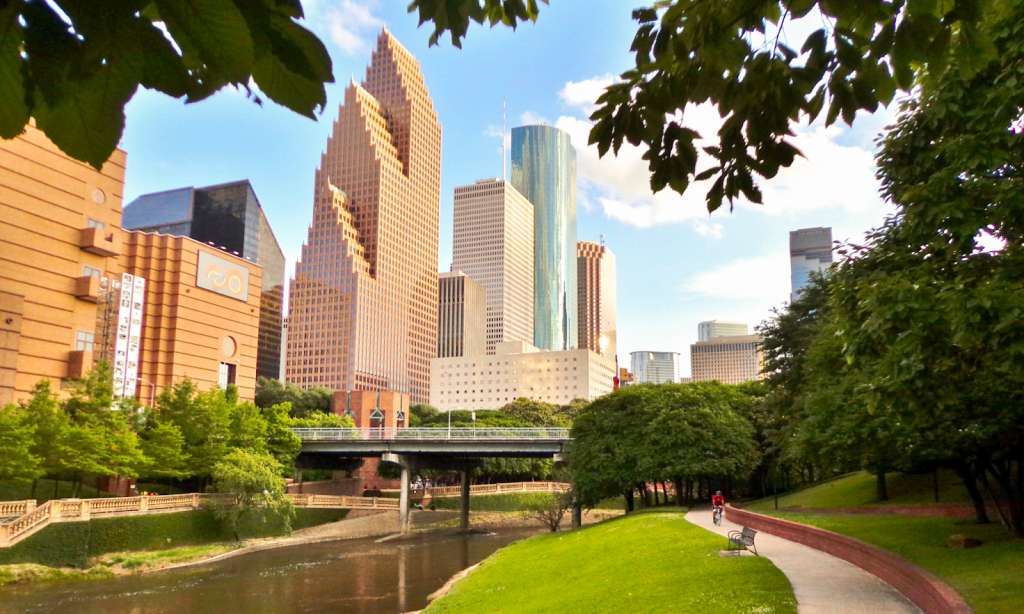 Khung cảnh bình yên tại một góc thành phố Houston