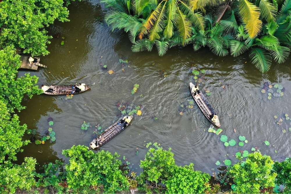 sông Tiền nhìn từ trên cao