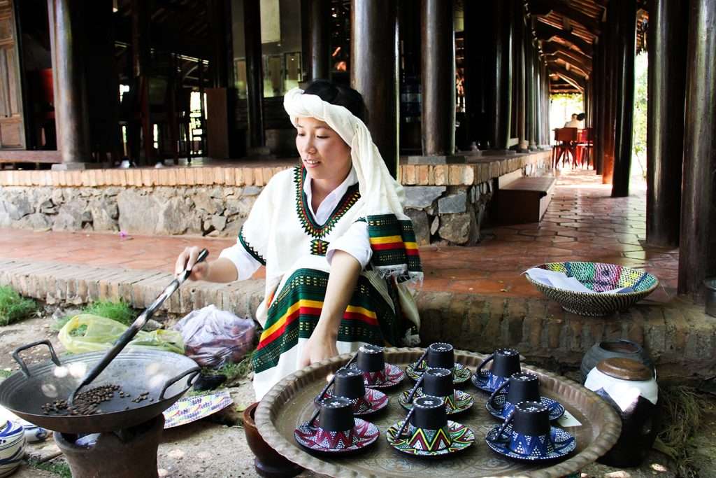 làng cà phê trung nguyên