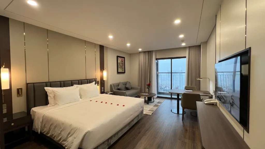 Phòng nghỉ siêu sang trọng tại Grand K Hotel Suites Hanoi