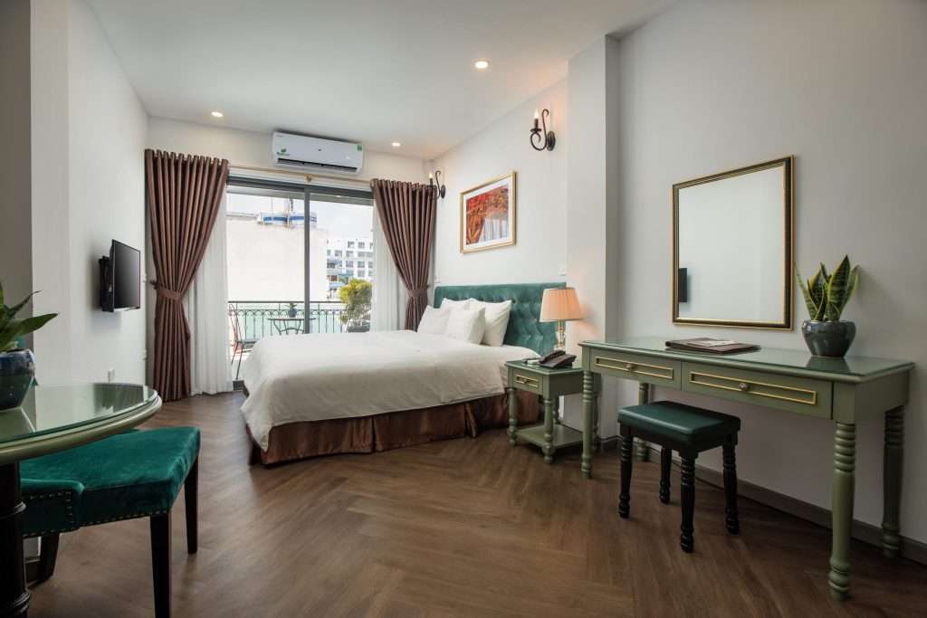 Phòng đầy đủ tiện nghi của Hanoi Gatsby Hotel