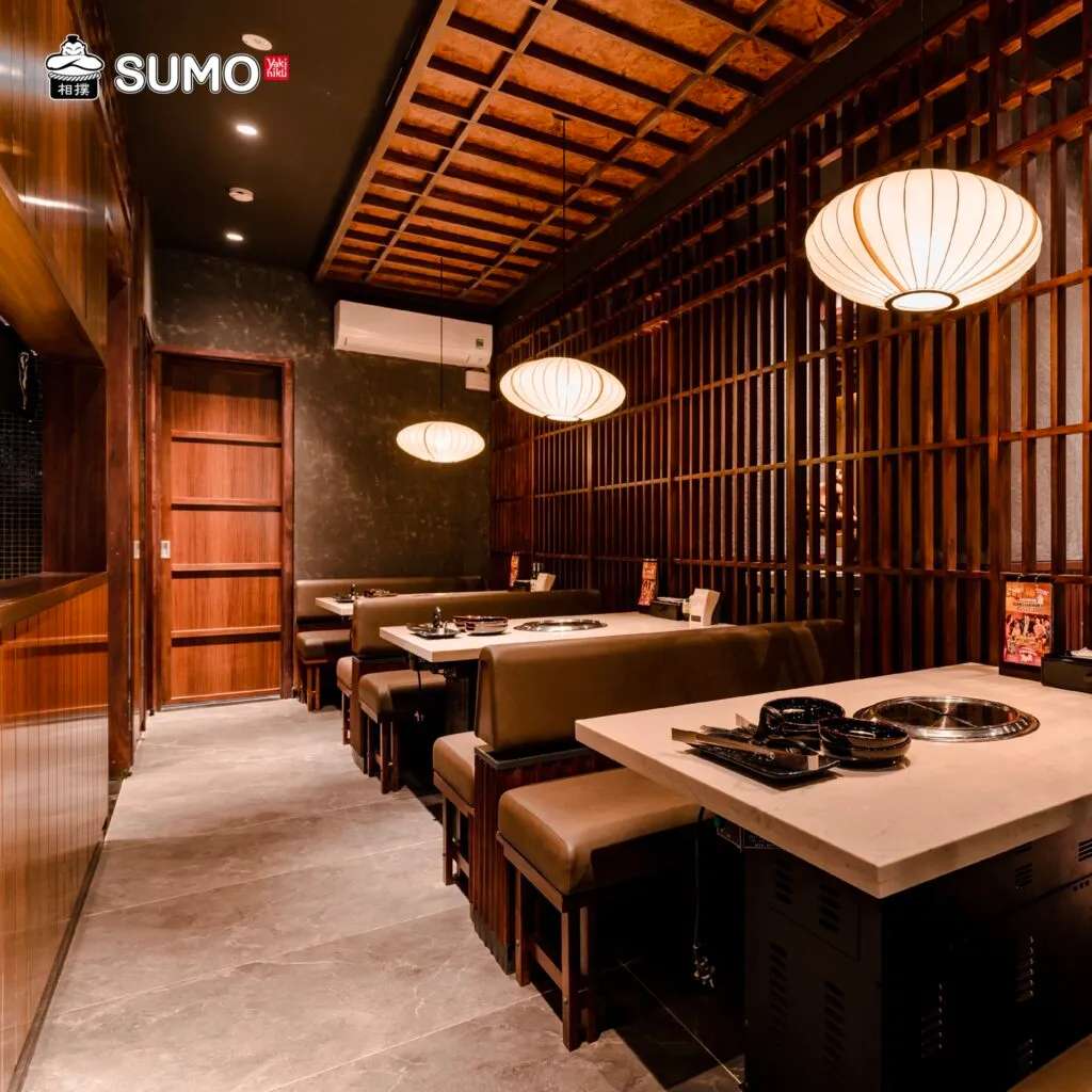 Không gian tại nhà hàng Sumo Yakiniku Trần Duy Hưng