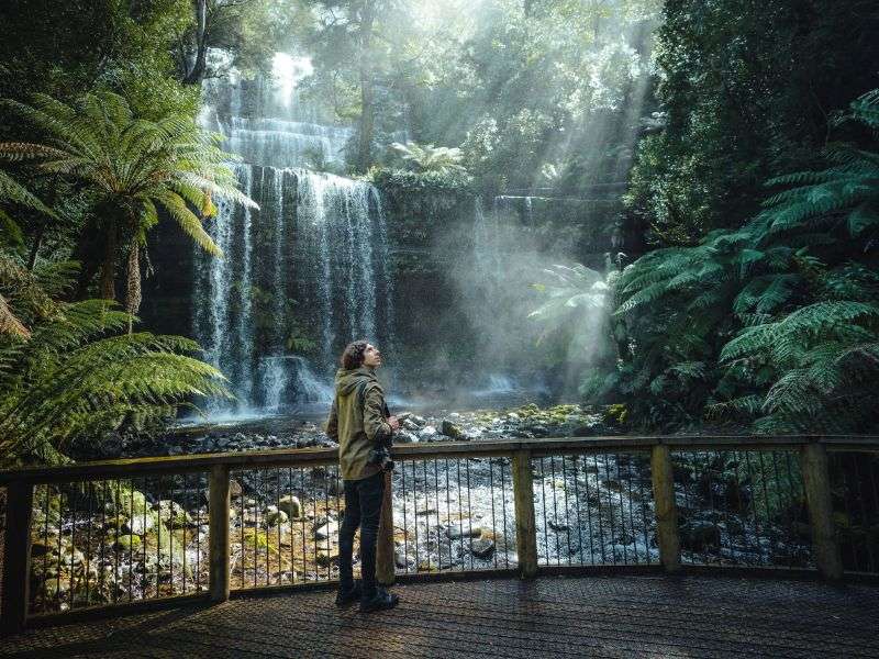 thác nước ba tầng Russell (Russell Falls), Tasmania