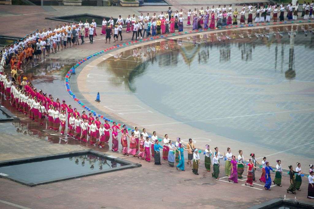 lễ hội tại Tây Song Bản Nạp