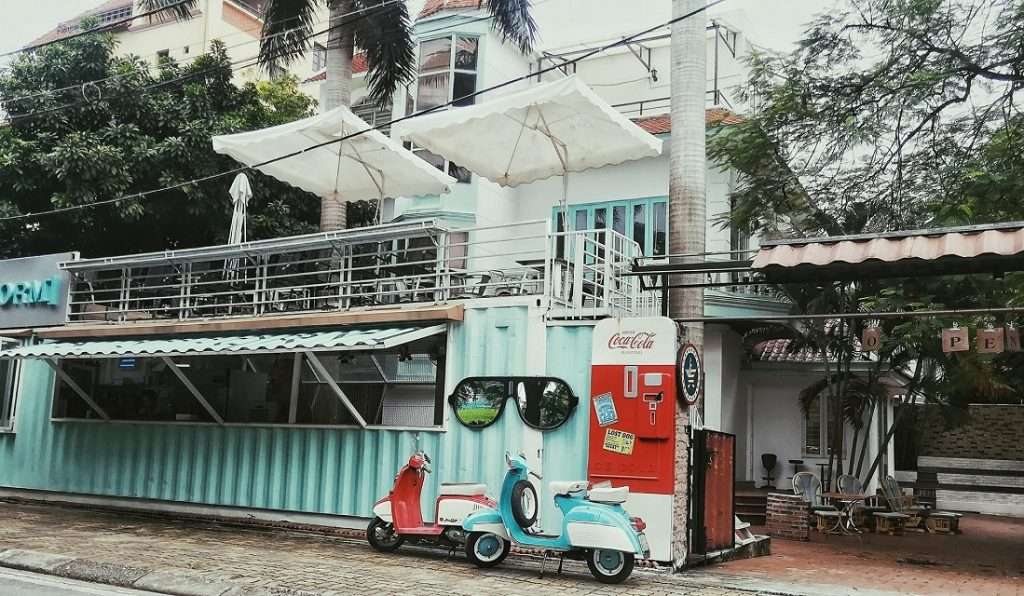 cafe ngoài trời Hà Nội