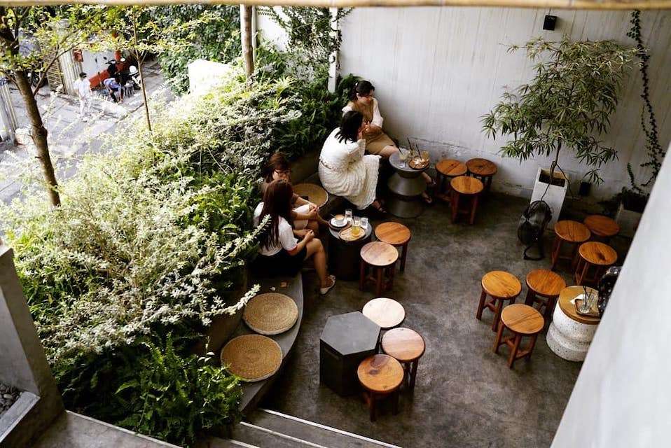 quán cafe nhiều cây xanh TPHCM